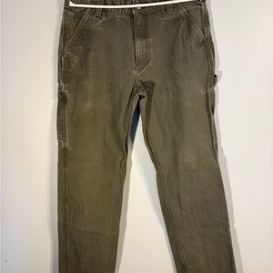 Carhartt Men's Relaxed Fit Olive Jeans